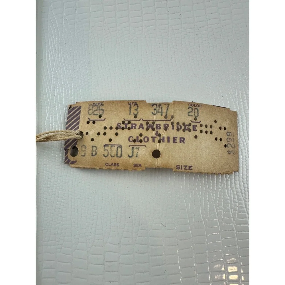 Vintage Strawbridge & Clothier‎ White Full Zip 13.5